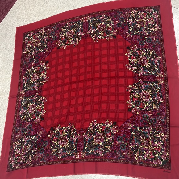 Mark cross silk/ wool oversized scarf - Picture 2 of 4